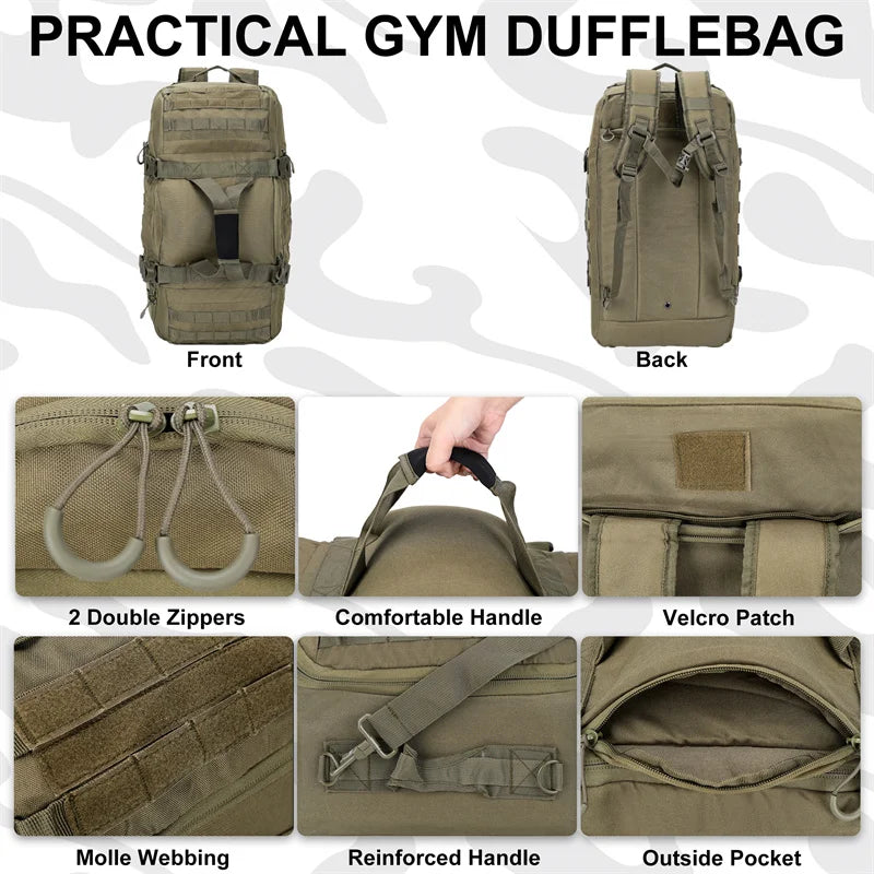 Molle Tactical Backpack 30L 45L 80L for Hiking & Camping