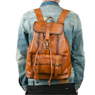 Luxury Designer Leather Backpack Real Cowskin Anti-Theft Bag - VacationGrabs