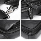 Casual Men Bags Leather Chest Bag Crossbody Cowhide Shoulder - VacationGrabs