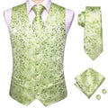 Elegant Floral Necktie How to Tie Set for Men