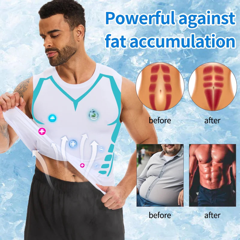 Men's Sleeveless Vest Running Sports Quick-drying Top Ice Silk T-shirt Basketball Training Fitness Clothes Summer Thin Tank Top