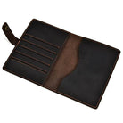 Luxury Genuine Leather Travel Wallet Card Holder Coin & Passport Pouch - VacationGrabs