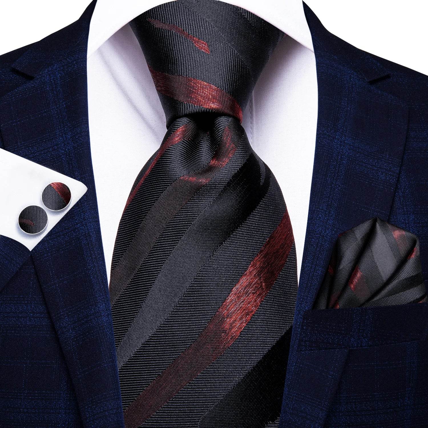 Multicolor Paisley 100% Silk Tie Sets for Men - VacationGrabs