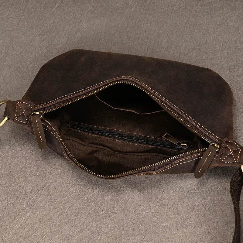 Leather Waist Bag Military Pouch Outdoor Phone Clip Belt - VacationGrabs