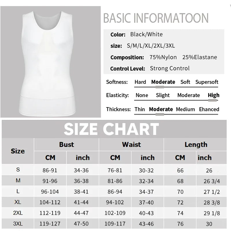 Men's Slimming Body Shaper Tummy Control Tank Top