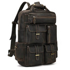 High Capacity Leather Backpack Luxury Design Men’s Travel Bag - VacationGrabs