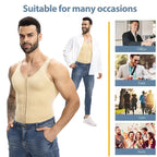 Men's Sleeveless Compression Bodysuit - Tummy Control Shaper