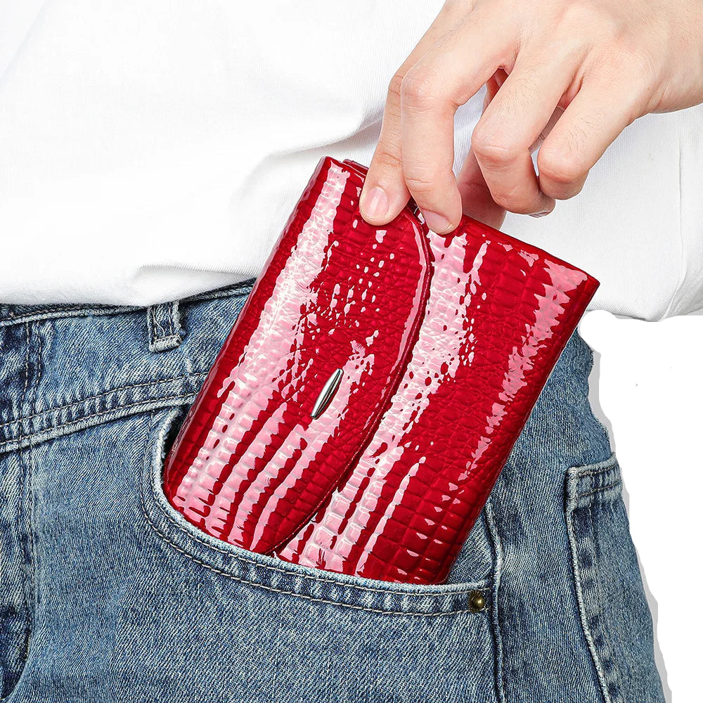 Fashion Luxury Women’s Clutch Wallet Leather Evening Purse - VacationGrabs