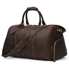 Luxury Travel Handbag With Suit Compartment Genuine Leather - VacationGrabs