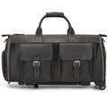 Men's Genuine Leather Weekender Duffel Bag