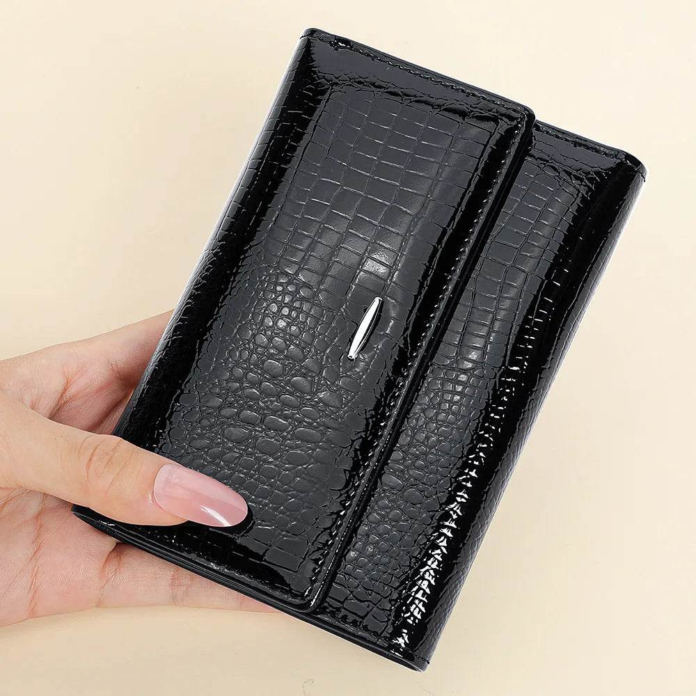 Luxury Women’s Leather Clutch Purse Fashion Coin Purse Holder - VacationGrabs