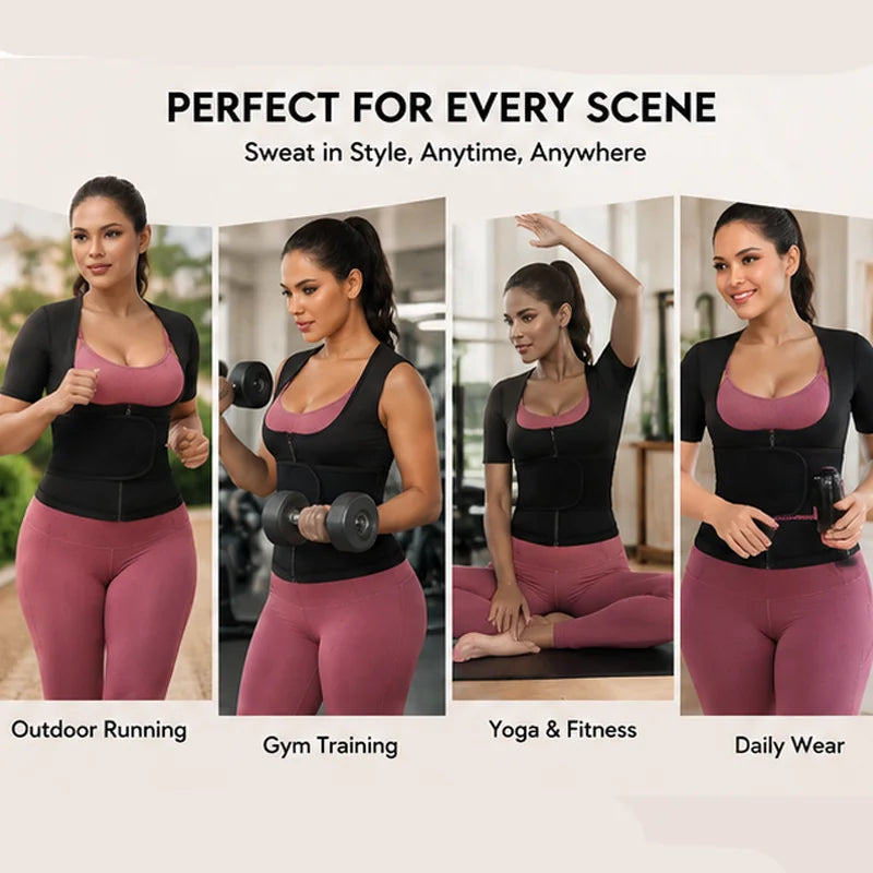 Women's Sauna Sweat Waist Trainer Corset Top