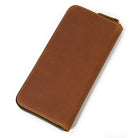 Vintage Leather Long Purse for Men & Women Cowhide Card Clutch - VacationGrabs