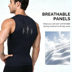 Men's High Neck Tummy Control Compression Tank Top
