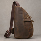 Vintage Genuine Leather Sling Bag for Men | Travel Crossbody