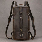 Men's Leather Backpack – Cowhide Travel Multifunctional Bag - VacationGrabs