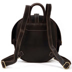 Vintage Leather Backpack 15.6" Laptop Crazy Horse Travel Bag