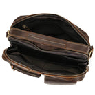 Genuine Leather Shoulder Bag – Retro Men's Crossbody with Handle - VacationGrabs