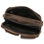 Genuine Leather Shoulder Bag – Retro Men's Crossbody with Handle - VacationGrabs