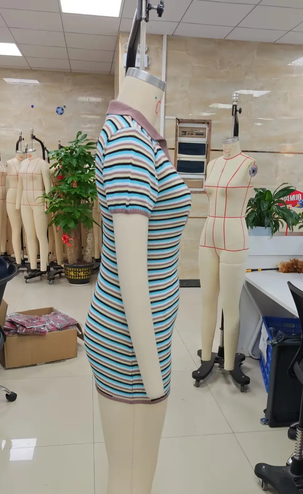 VacationGrabs Preppy Striped Knit Romper Turn Down Collar Short Sleeve Button Front Deep V Bodycon Playsuit Y2K Holiday Streetwear