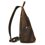 Genuine Leather Sling Bag – Men's Crossbody Chest Pack