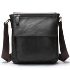 Genuine Leather Men's Shoulder Bag – High Quality Cowhide Crossbody - VacationGrabs