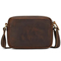 Men's Crazy Horse Leather Crossbody Bag – Retro Messenger Sling - VacationGrabs