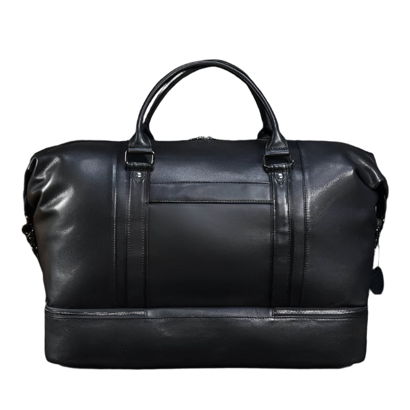 Genuine Leather Luggage Duffle Bags for Men and Women Weekend Bag - VacationGrabs