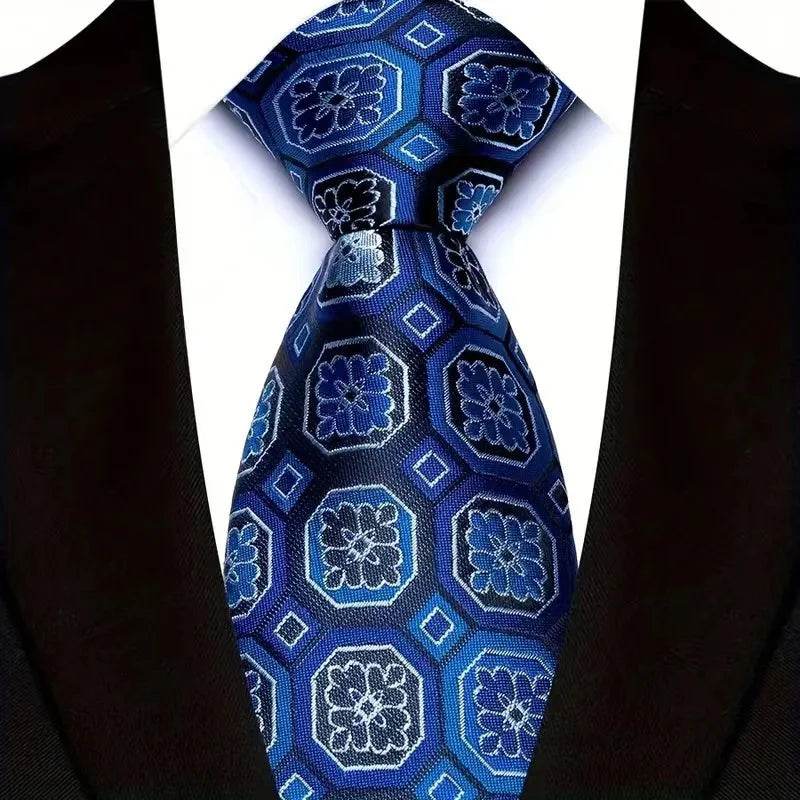 Luxury Floral Paisley Tie Set for Men - VacationGrabs