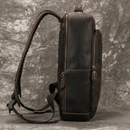 Men's Crazy Horse Leather Backpack 15.6" Laptop Daypack
