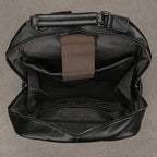 Large Capacity Leather Backpack Men 15.6" Laptop Travel Bag
