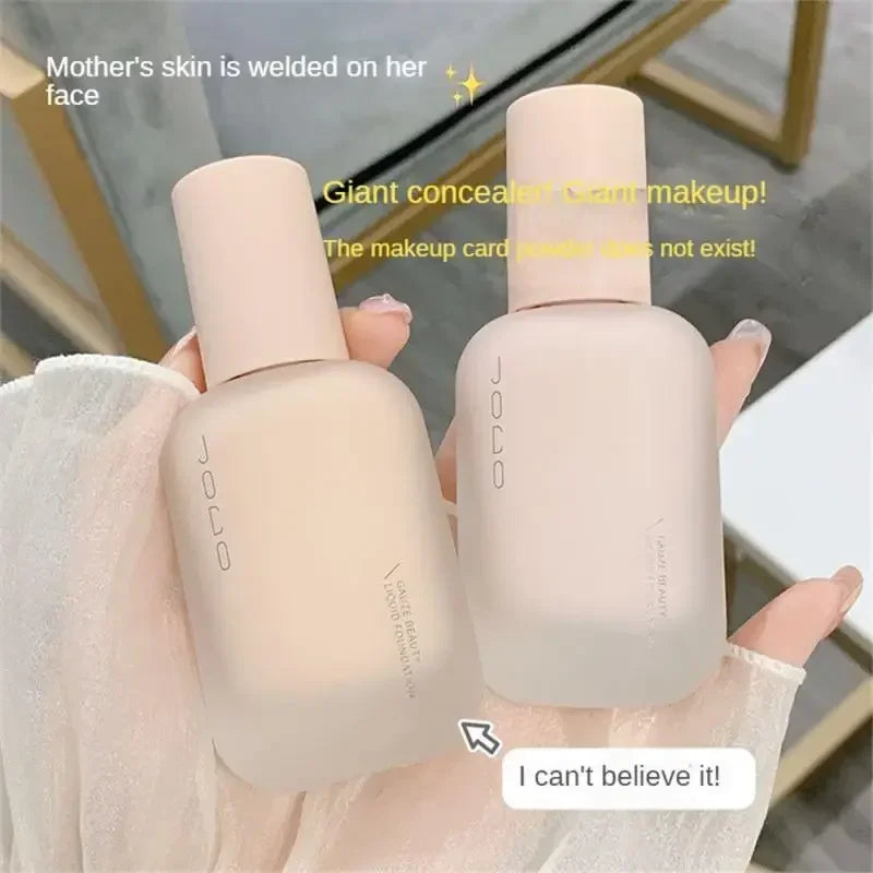 40ml Matte Liquid Foundation Full Coverage Brighten Waterproof Oil Control Natural BB Cream Concealer Base Makeup Cosmetics