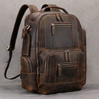 Vintage Fashion Leather Men’s Travel Backpack Luxury Daypack - VacationGrabs