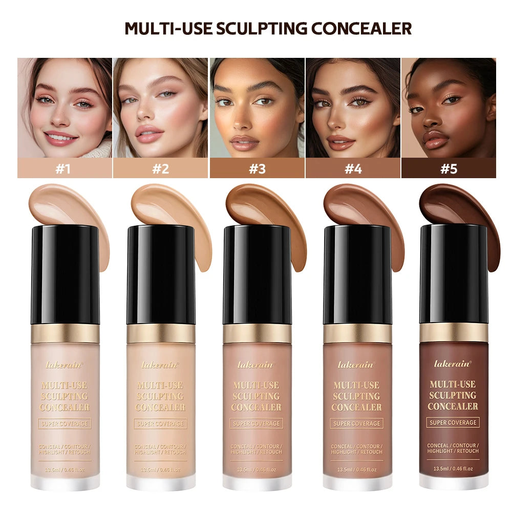 Multi-Use Cream Concealer, Oil-Free Full Coverage Makeup