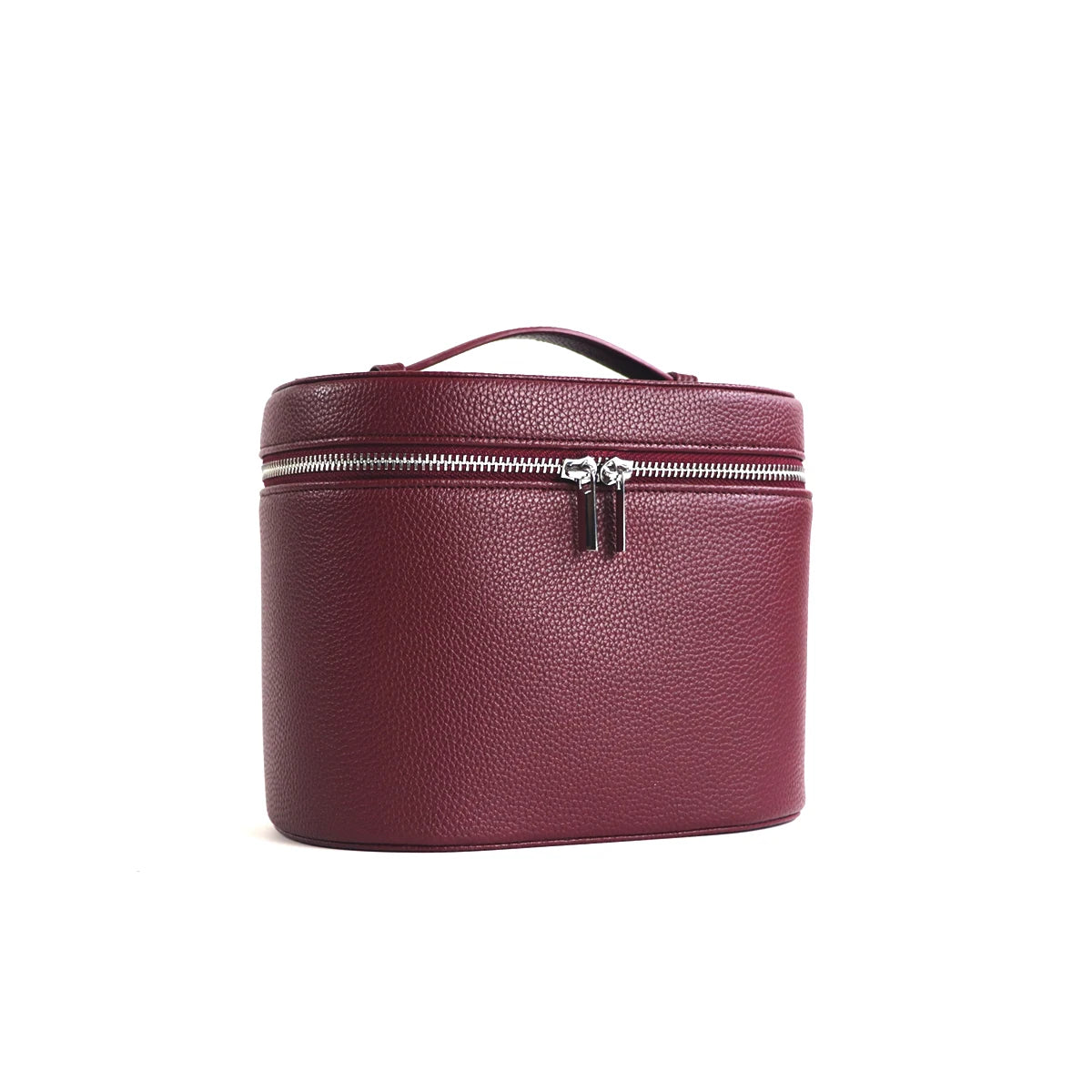 Personalized Travel Friendly Cosmetic Bag, Large-Capacity PU Leather