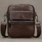 Casual Cowhide Men’s Crossbody Small Shoulder Bag for Phones - VacationGrabs