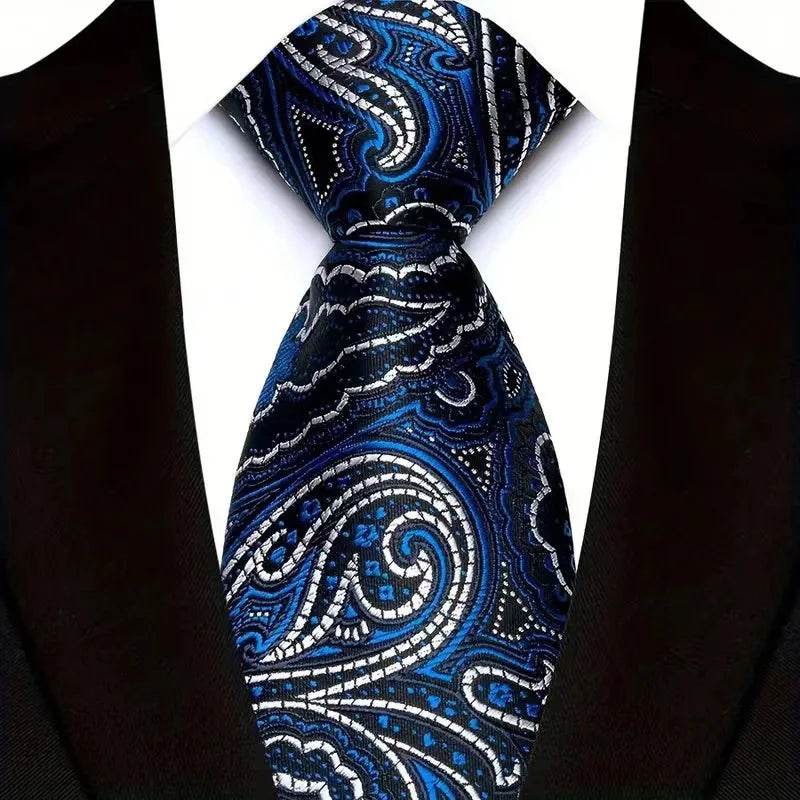 Luxury Floral Paisley Tie Set for Men - VacationGrabs