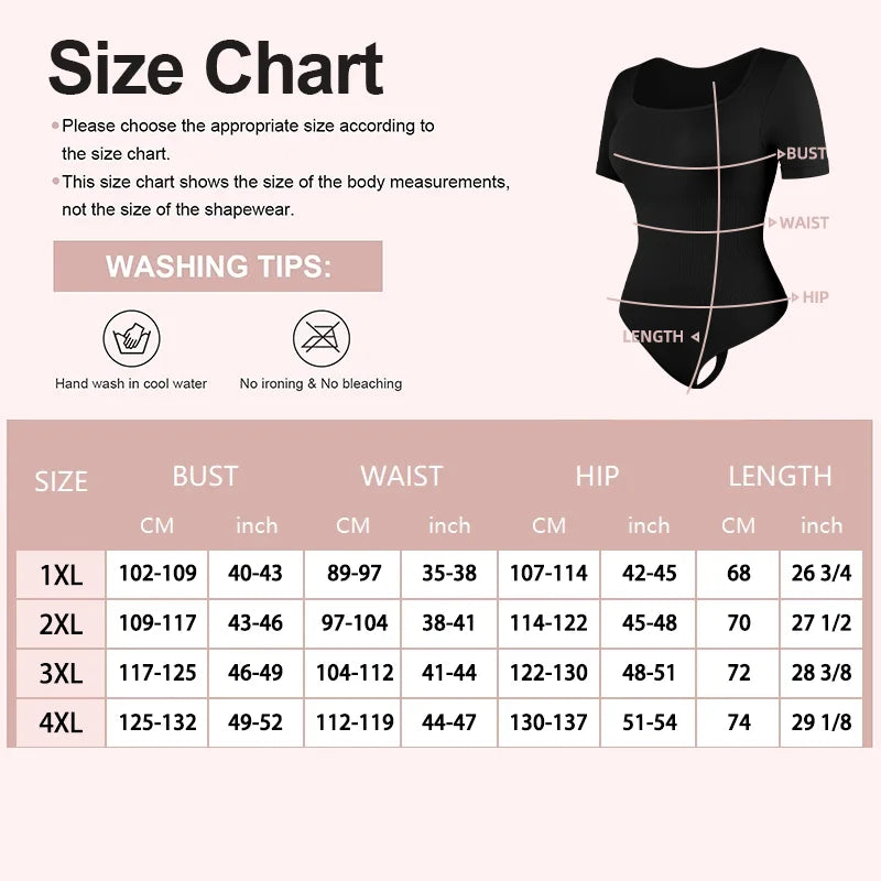 Plus Size Firm Control Thong Bodysuit Shapewear