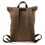 Vintage Oil Wax Canvas Travel Backpack, 20-35L Unisex Daypack