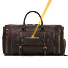 Crazy Horse Leather Duffle – Large Capacity Travel Weekender - VacationGrabs