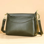Brown Leather Women’s Shoulder Sling Bag Soft Cowskin Crossbody - VacationGrabs