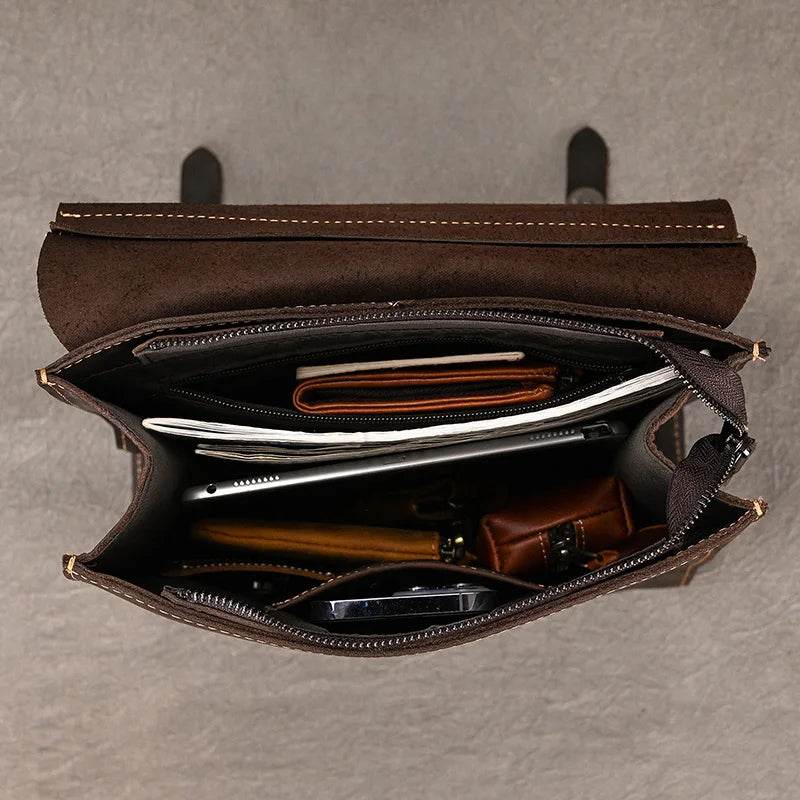 Fashion Leather Backpack Business Computer Backpack with USB - VacationGrabs