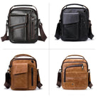 Genuine Leather Men's Shoulder Bag - VacationGrabs