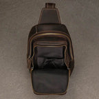 Small Crossbody Bags Genuine Leather Chest Bag Summer Outdoor Bag - VacationGrabs