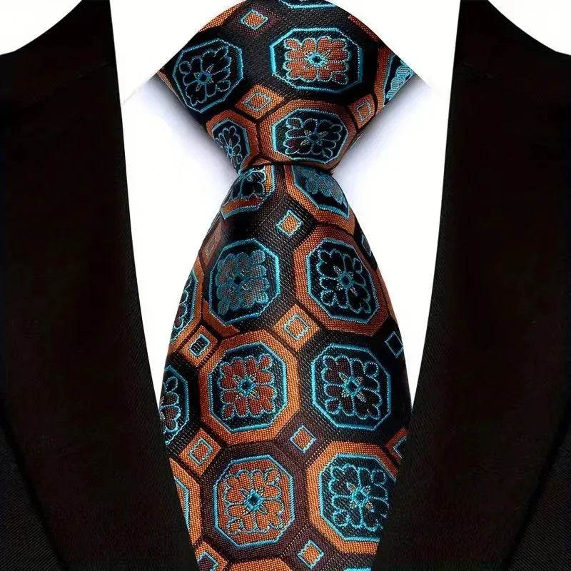 Luxury Floral Paisley Tie Set for Men - VacationGrabs