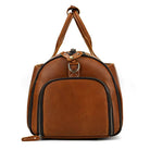 Men's Leather Business Trip Travel Duffle Opens to a Garment Bag - VacationGrabs