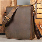 Genuine Leather Men's Shoulder Bag Crossbody Messenger for iPad - VacationGrabs