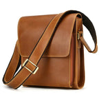 Genuine Leather Men’s Shoulder Bag Casual Crossbody Messenger Bag - VacationGrabs