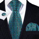 Green Silk Tie Set for Men: Multiple Shades Available - VacationGrabs