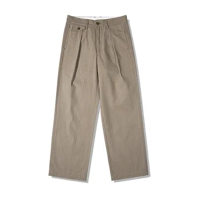 Men's High Rise Wide Leg Trousers for Stylish Comfort